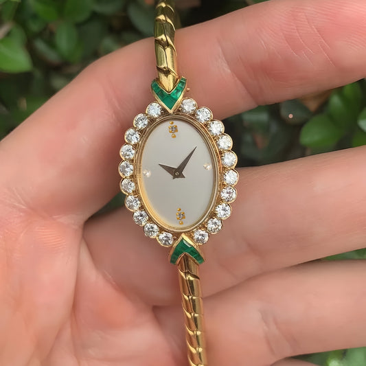 Handmade Inlaid Rhinestone Watch