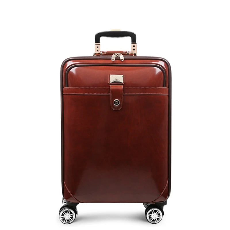 Travel Tale Luggage Genuine Leather Suitcase