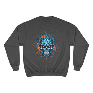 Flaming Skull Champion Sweatshirt