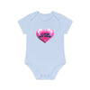 I Love My Mom Organic Baby Bodysuit - Soft Cotton Infant Onesie for Newborns