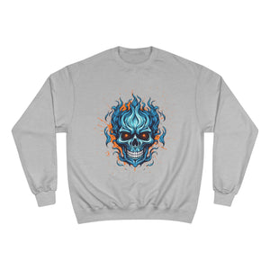 Flaming Skull Champion Sweatshirt