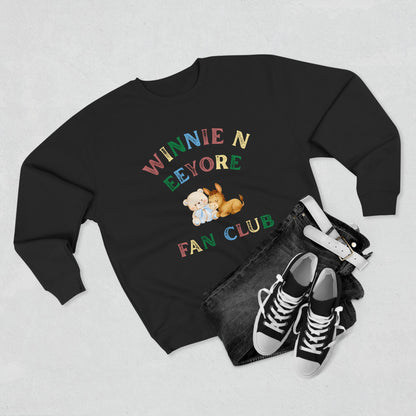 Winnie the Pooh & Eeyore Sweatshirt | Cute Pastel Fan Club Design | Unisex Crewneck Pullover