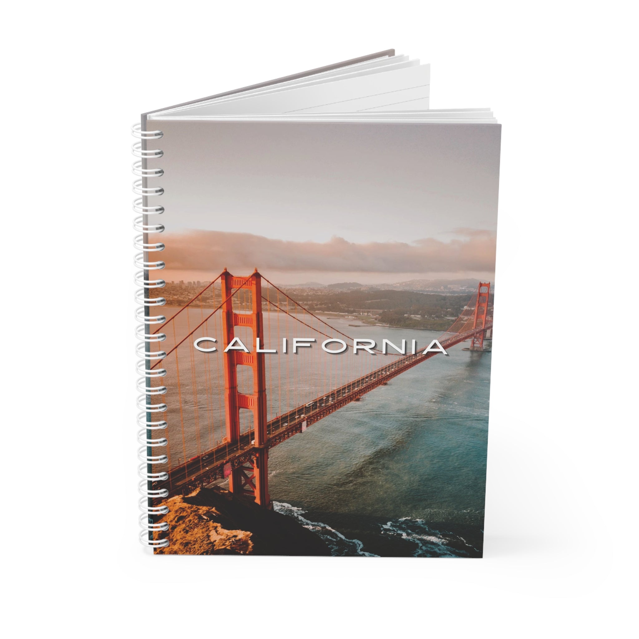 California Spiral Notebook - Golden Gate Bridge Photography