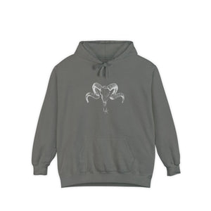 Unisex Spiritual Ram Skull Hoodie