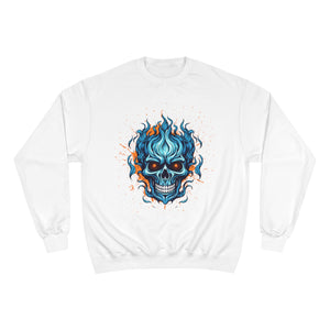 Flaming Skull Champion Sweatshirt