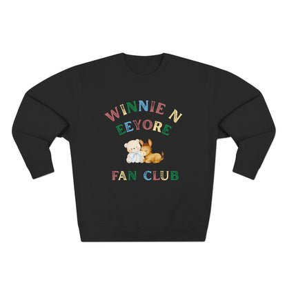Winnie the Pooh & Eeyore Sweatshirt | Cute Pastel Fan Club Design | Unisex Crewneck Pullover