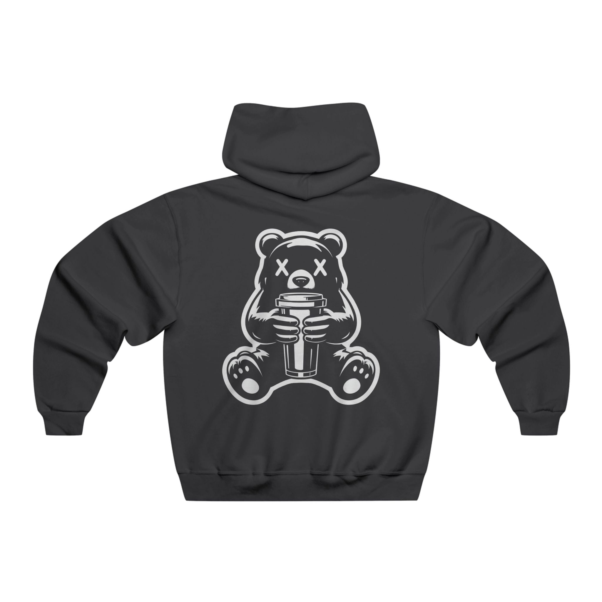 Men's NUBLEND® Hooded Sweatshirt with Graphic Bear Design