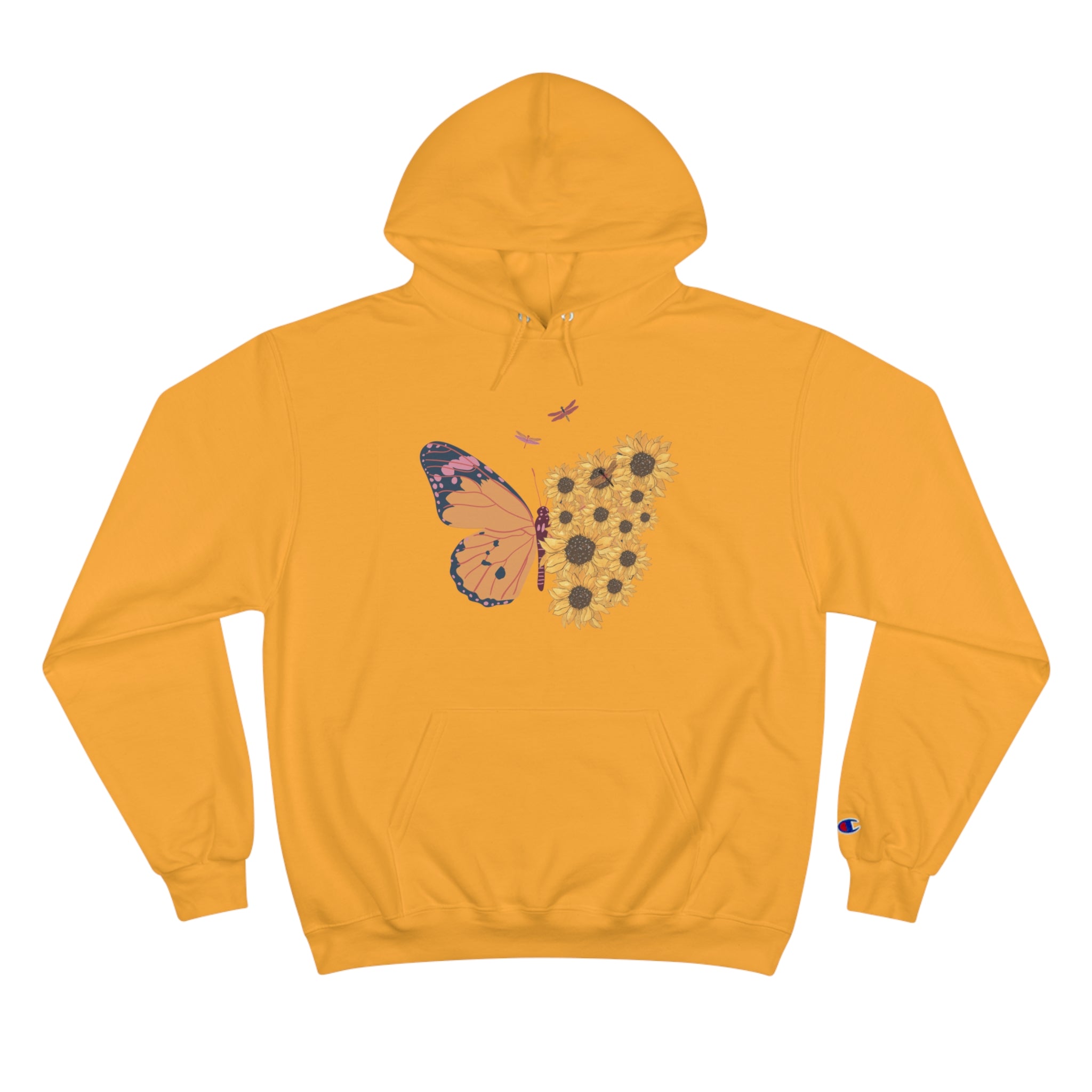 Butterfly & Sunflower Champion Hoodie