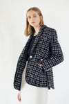 Le Réussi Tweed Checkers Jacket