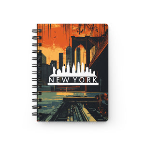 New York City Skyline Spiral Bound Journal