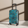 Teal Patterned Suitcase