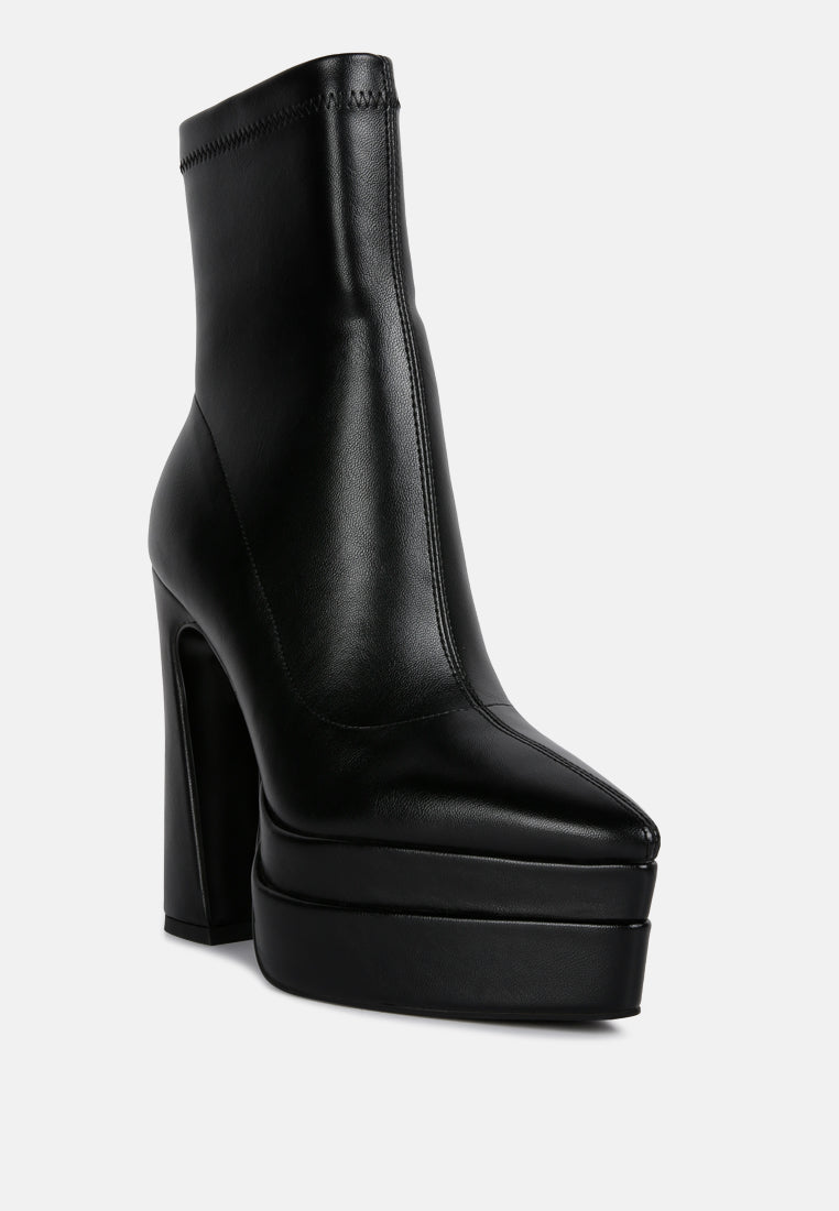 Dextra High Platform Ankle Boots