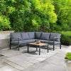 Rossio Outdoor 4 Piece Sectional Sofa