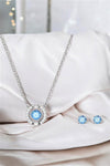 Sparkling Dance Crystal Necklace and Earring Set