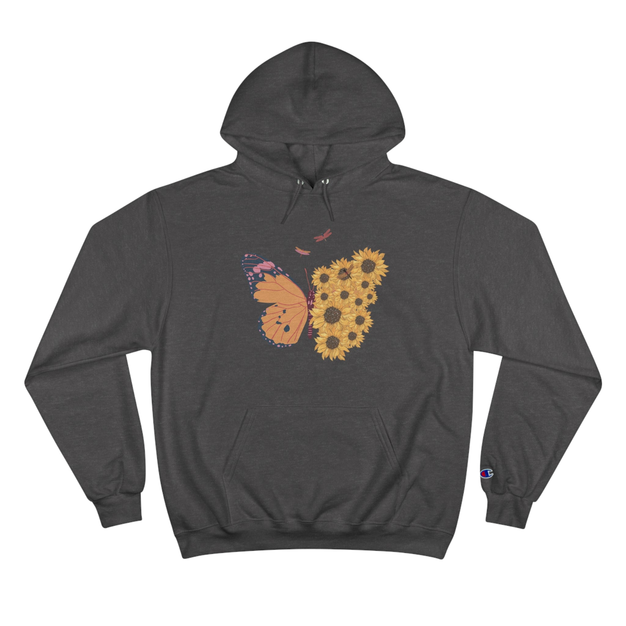 Butterfly & Sunflower Champion Hoodie