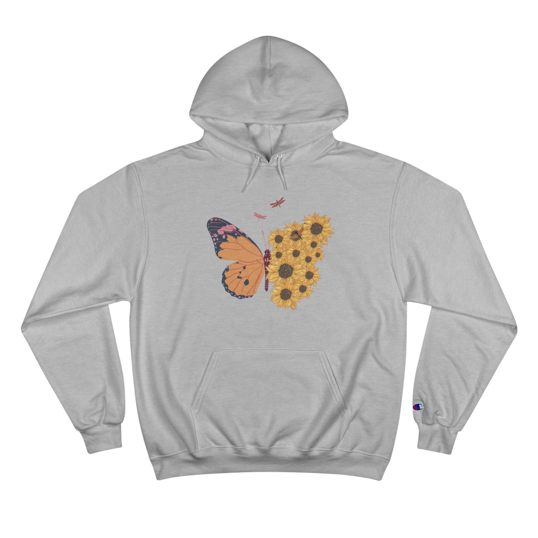 Butterfly & Sunflower Champion Hoodie