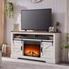 Farmhouse Fireplace TV Stand for 65"+ TVs – 33" by OKD