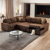 U-Shaped Sleeper Sectional Sofa with Storage Chaise by ThSuper