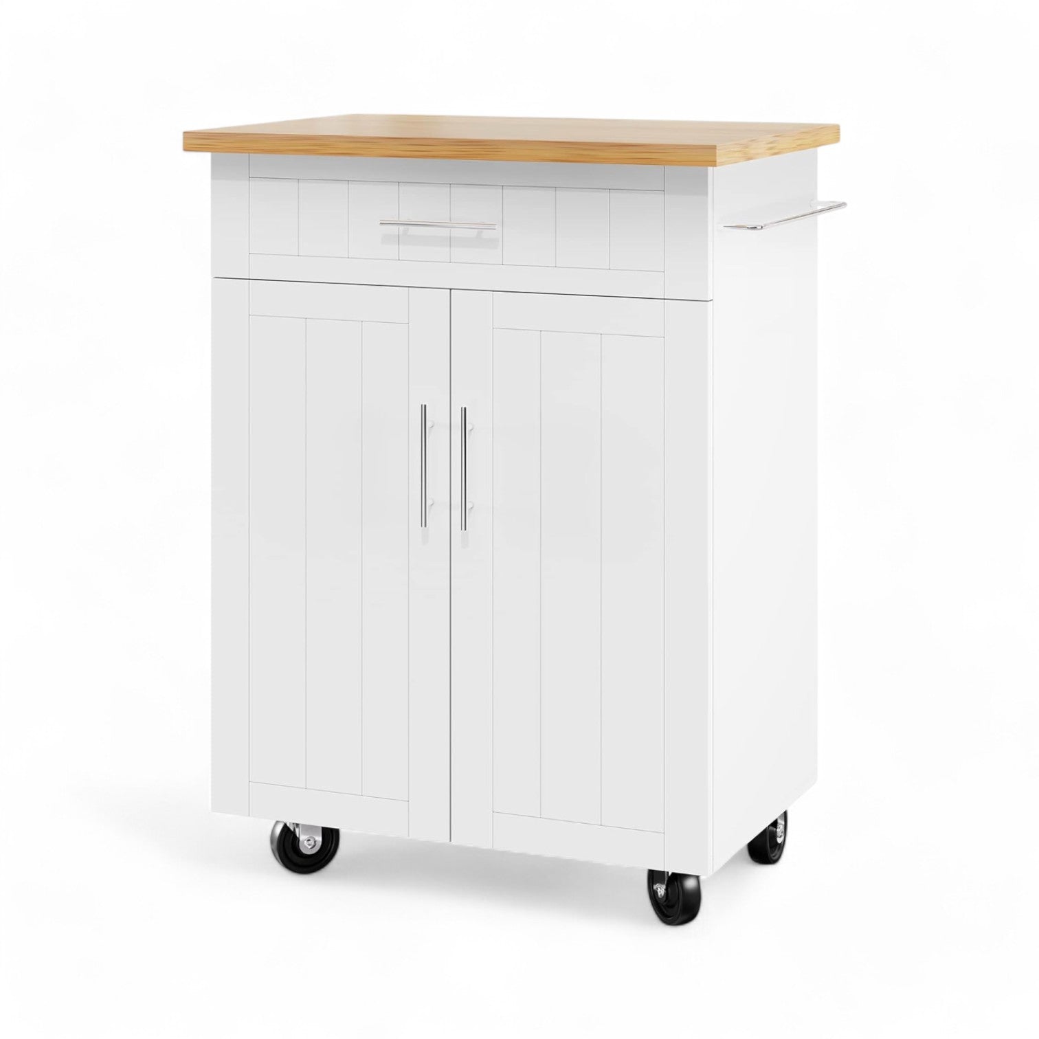 Rolling Kitchen Island Cart with Storage by Shintenchi