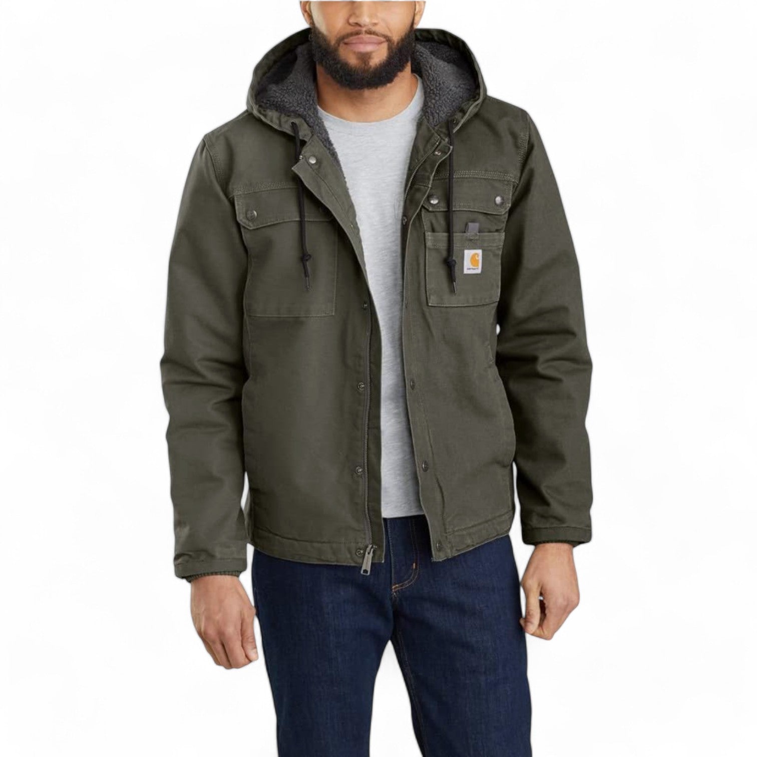 Washed Duck Sherpa-Lined Utility Jacket by Carhartt