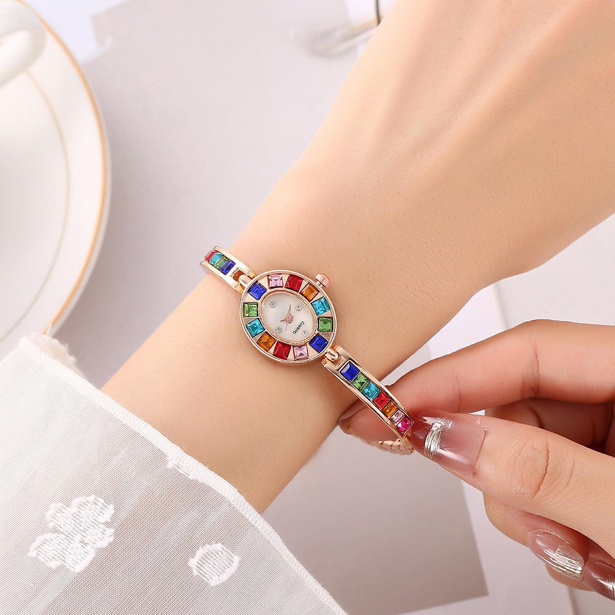 Multi-Color Crystal Watch