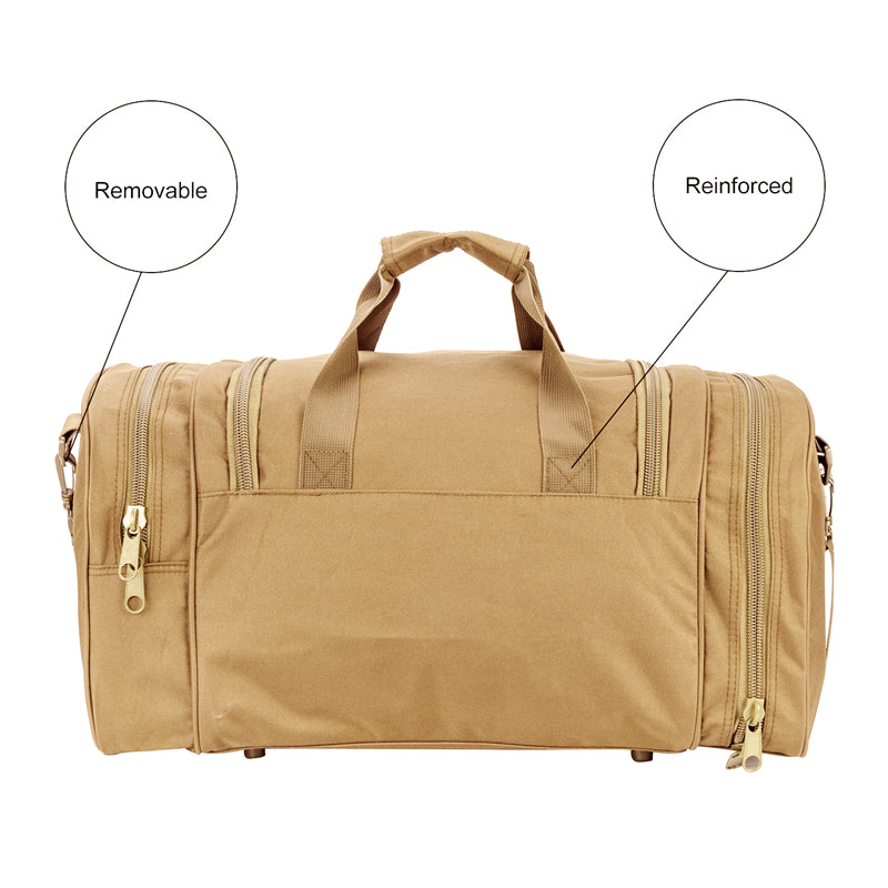 Large Khaki Travel Bag