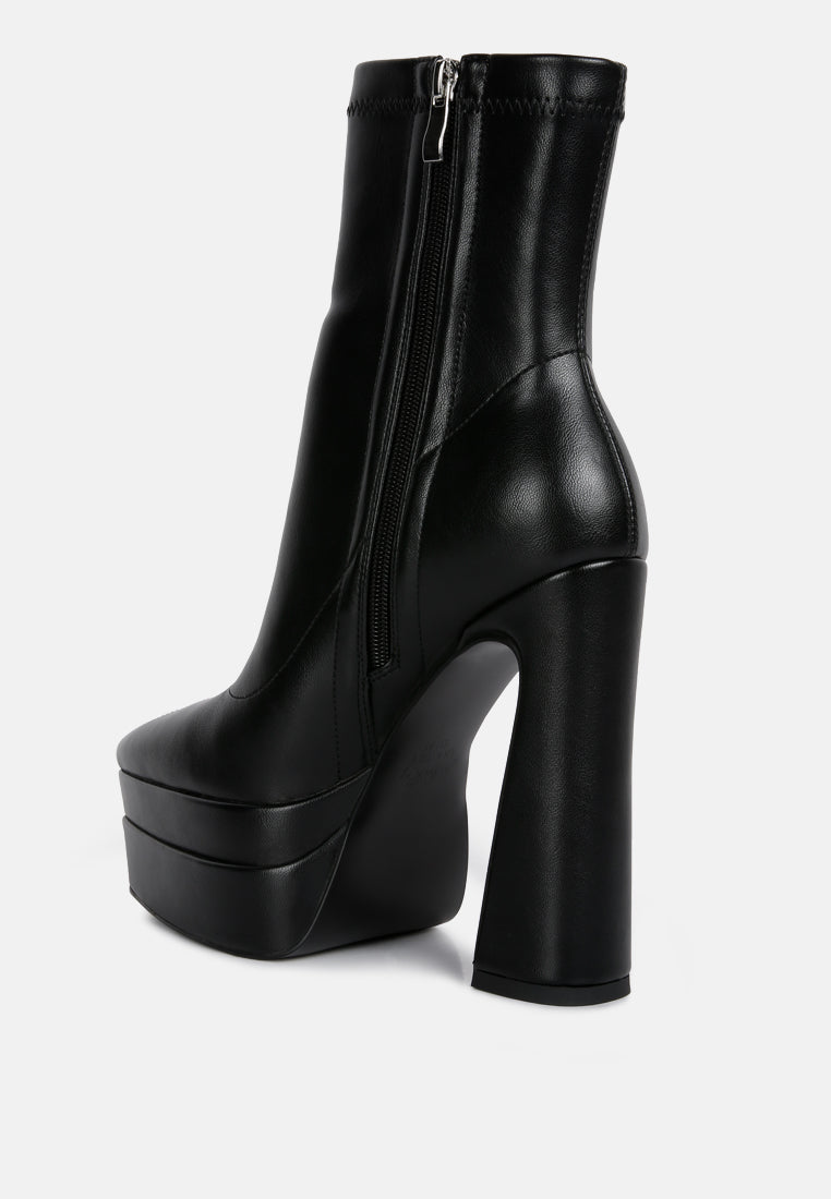 Dextra High Platform Ankle Boots