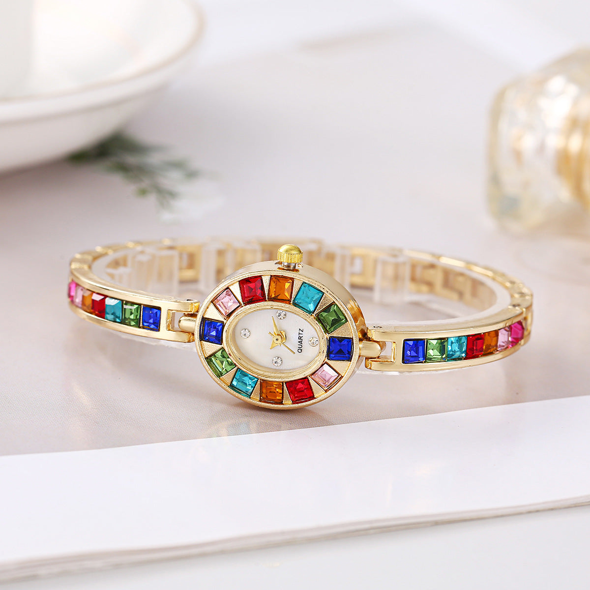 Multi-Color Crystal Watch