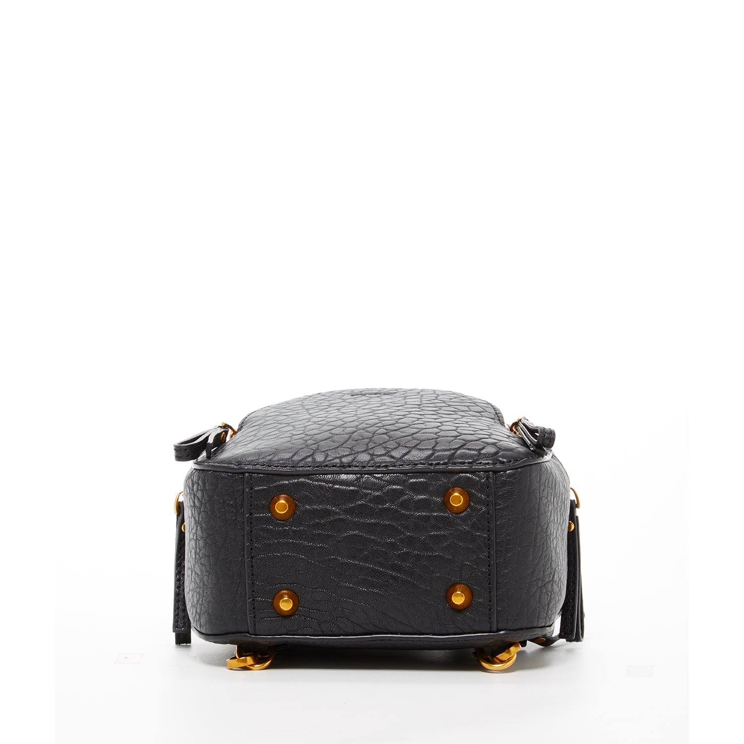 Amanda Black Leather Convertible Backpack