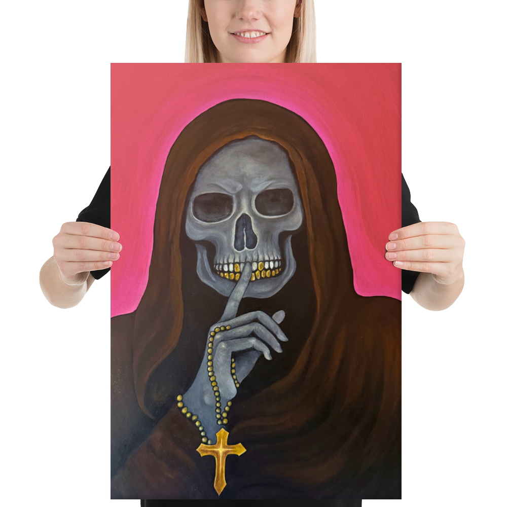 Divine Accomplice on Printed Canvas 16 x 24"
