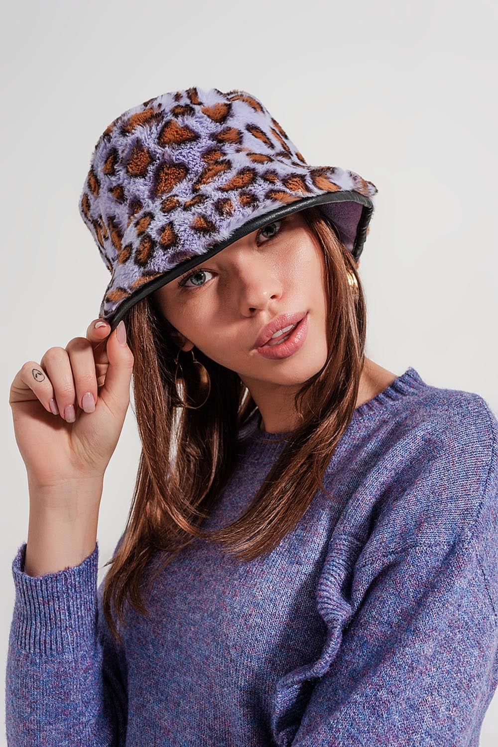 Lilac Cheetah Bucket Hat